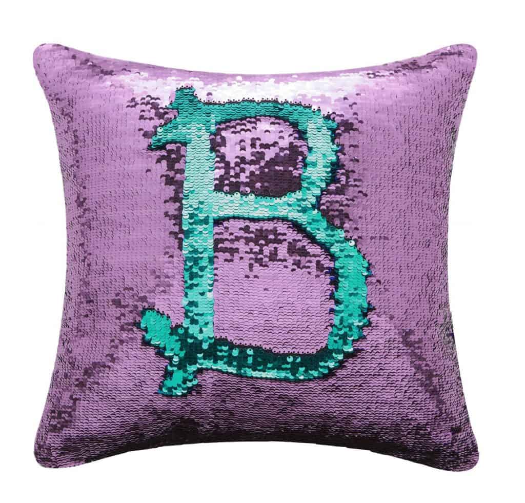 Colors reversible sequins mermaid pillow.
