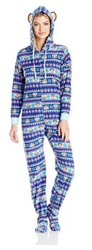 Paul frank hooded onesie pajamas.