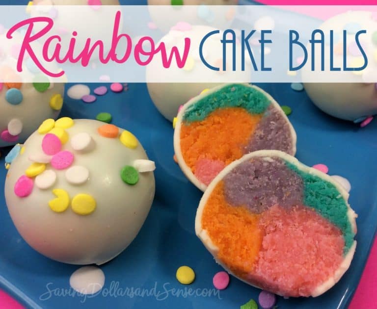 Rainbow Cake Balls Recipe Saving Dollars & Sense