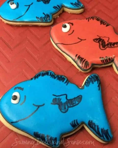 One Fish Two Fish Red Fish Blue Fish Cookies