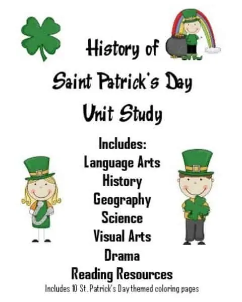 st. Patrick's Day unit study