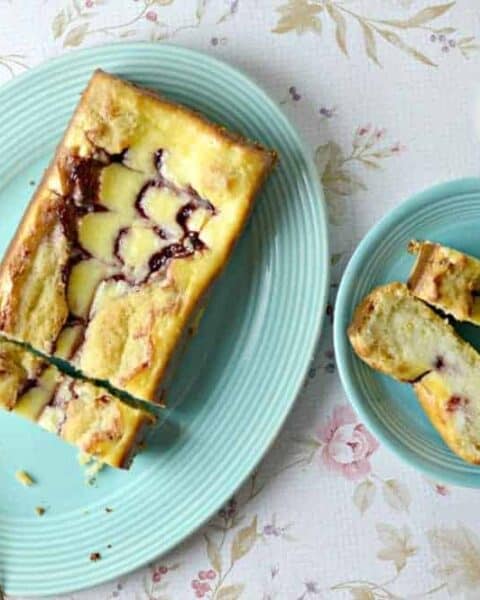 Raspberry Cheesecake Swirl Loaf