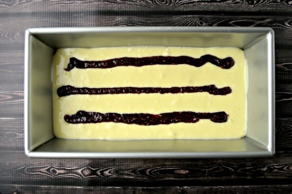 raspberry cheesecake bread process