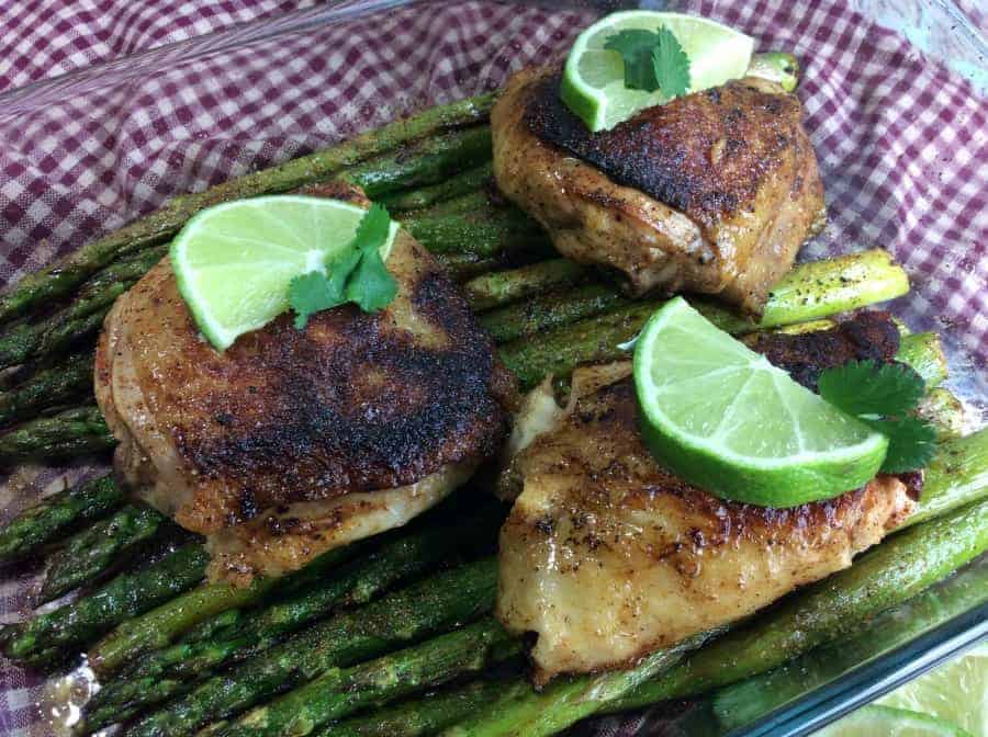 Citrus Chicken and Asparagus dinner recipe