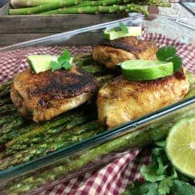 One Skillet Citrus Chicken and Asparagus recipe