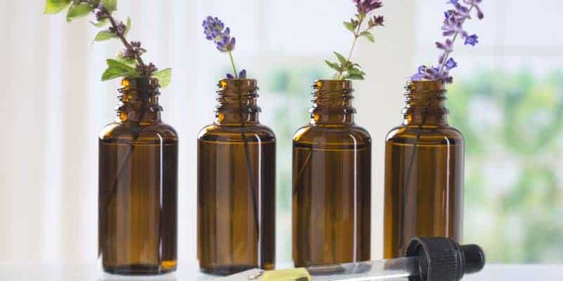 essential oil bottles