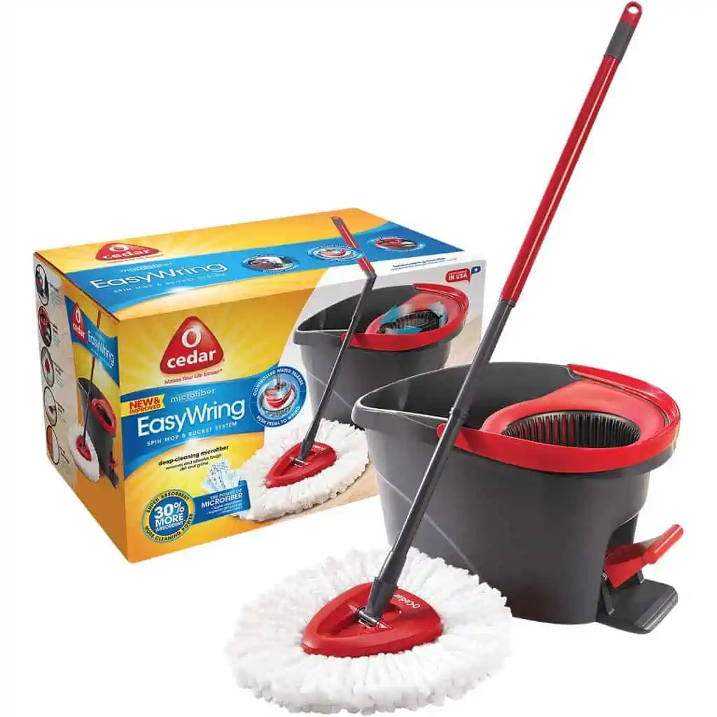 Review for O-cedar easy wring spin mop.