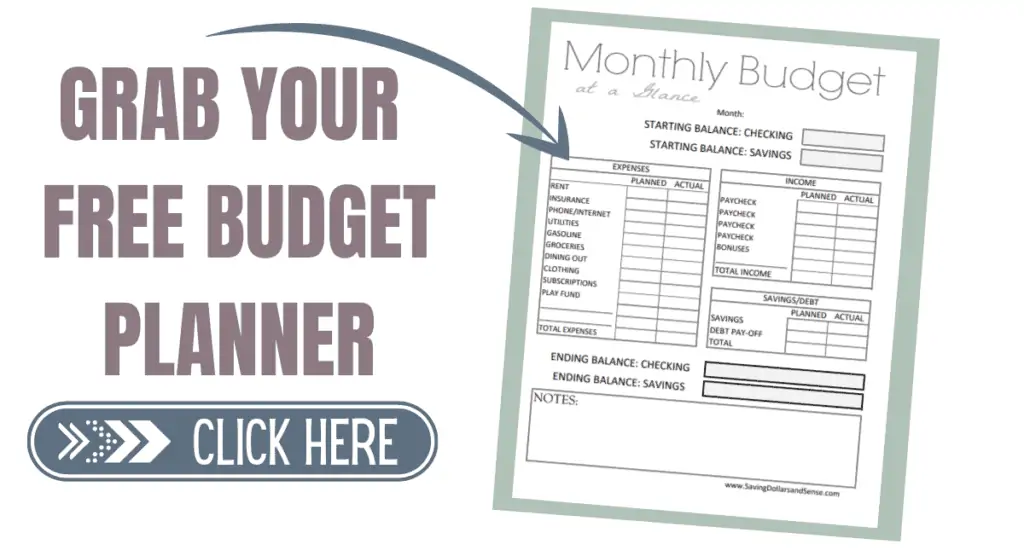 Free budget planner.