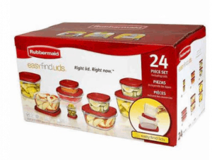 Free Rubbermaid Food Storage Container Set