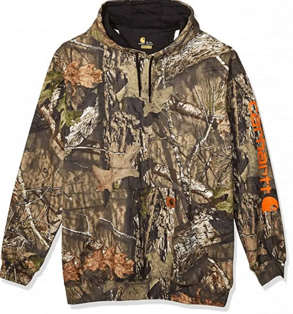 carhartt camo hooded sweater