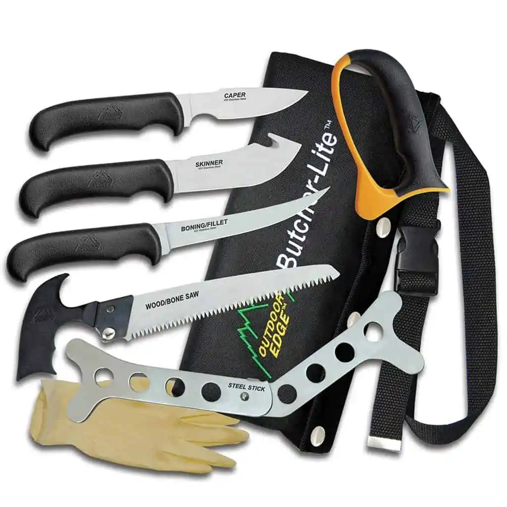 outdoor edge butcher lite game processing knife set