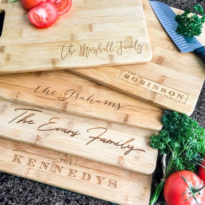 Personalized Bamboo Cutting Boards 15.99 (Was 59.99) Saving Dollars