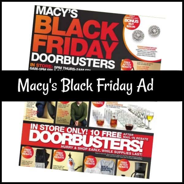 Macy's Black Friday Store Hours NAR Media Kit