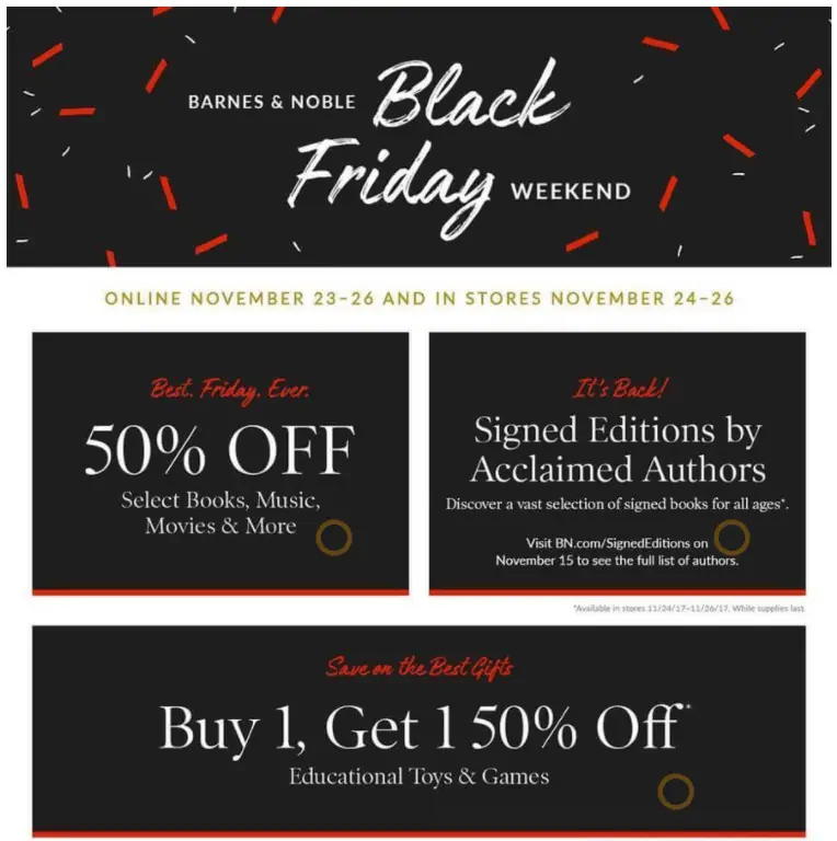 barnes and Noble Black Friday