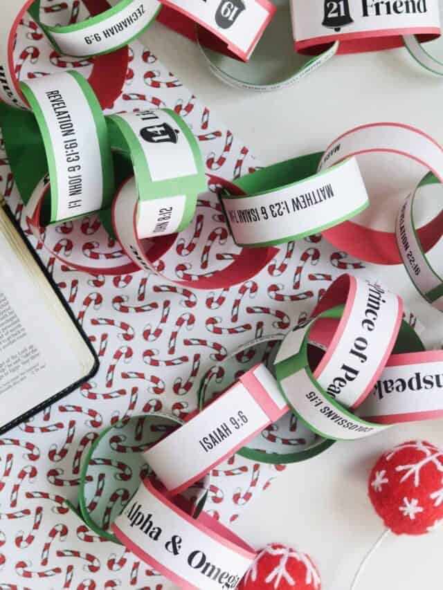 Names Of Jesus Advent Chain Free Printable Story