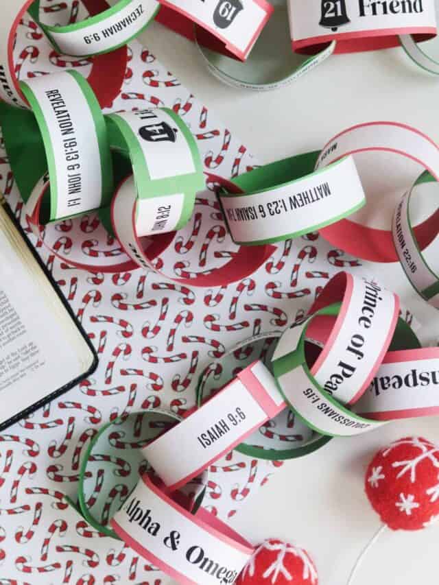 Names Of Jesus Advent Chain Free Printable