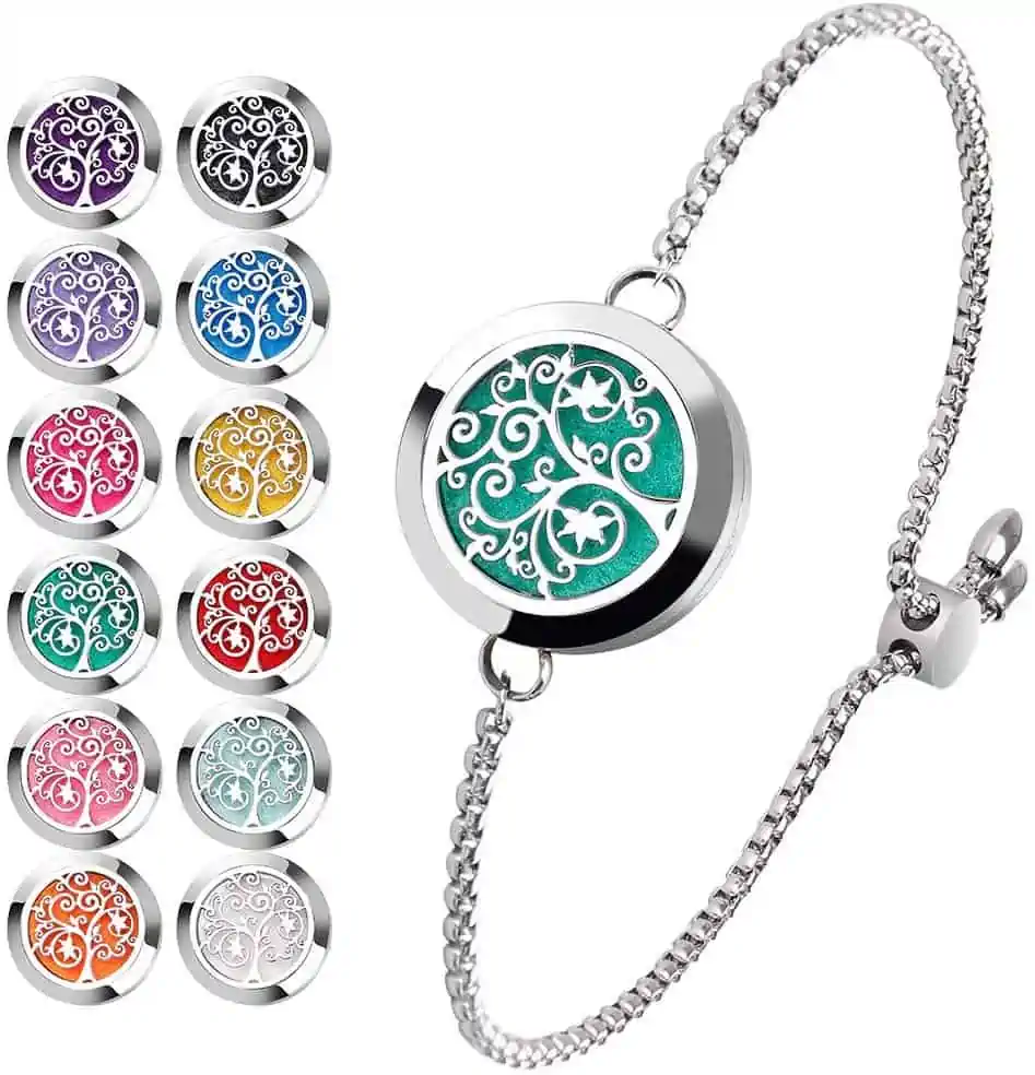 Tree of hope essential oil locket bracelet