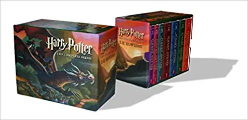 Harry Potter paperback book box set.