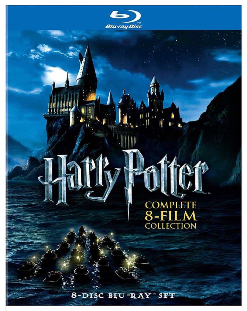 The complete Harry Potter blu-ray film collection. 