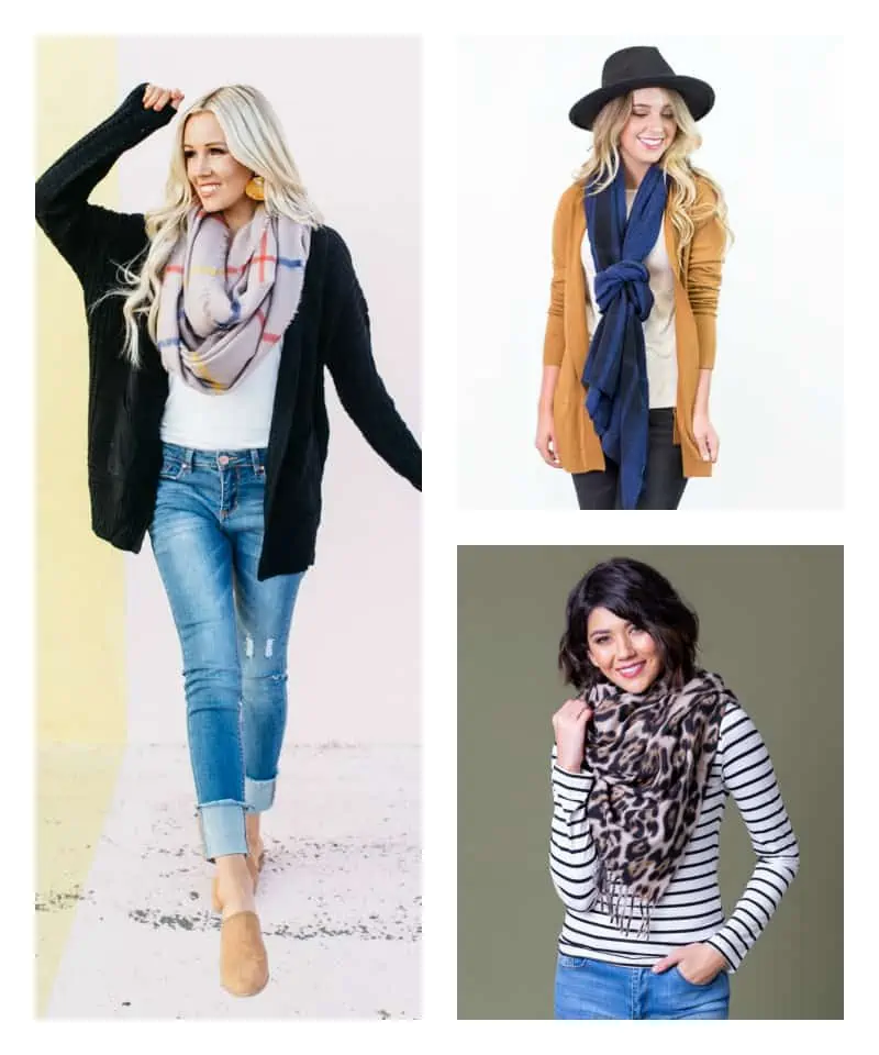 many ways to wear a scarf