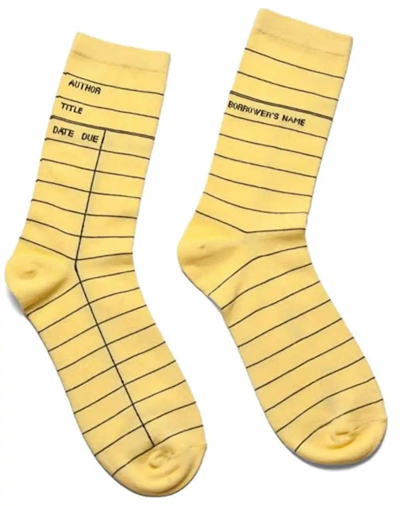 Library card socks