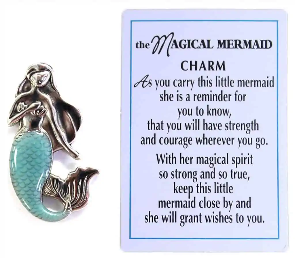 magical mermaid charm and sign