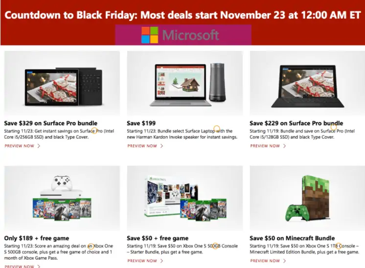 microsoft black friday ad scan