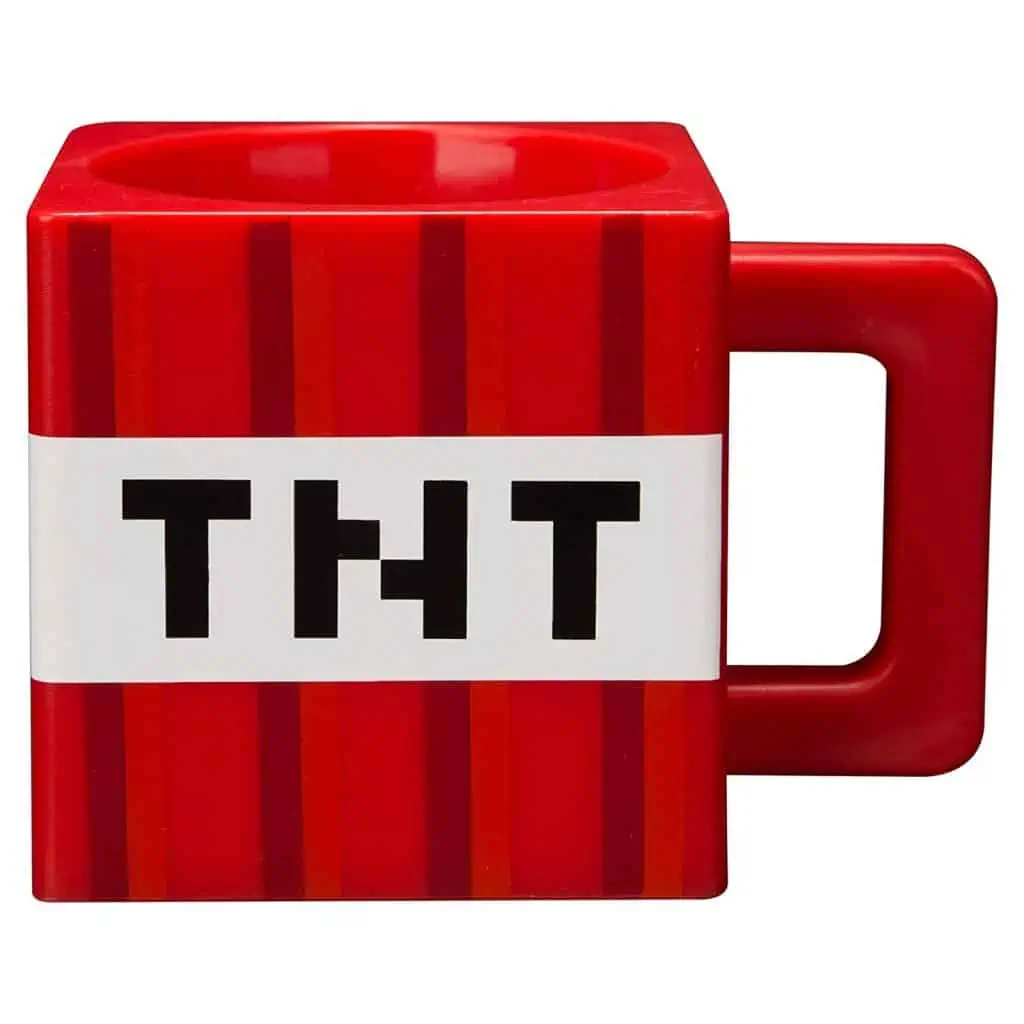 Minecraft TNT plastic mug