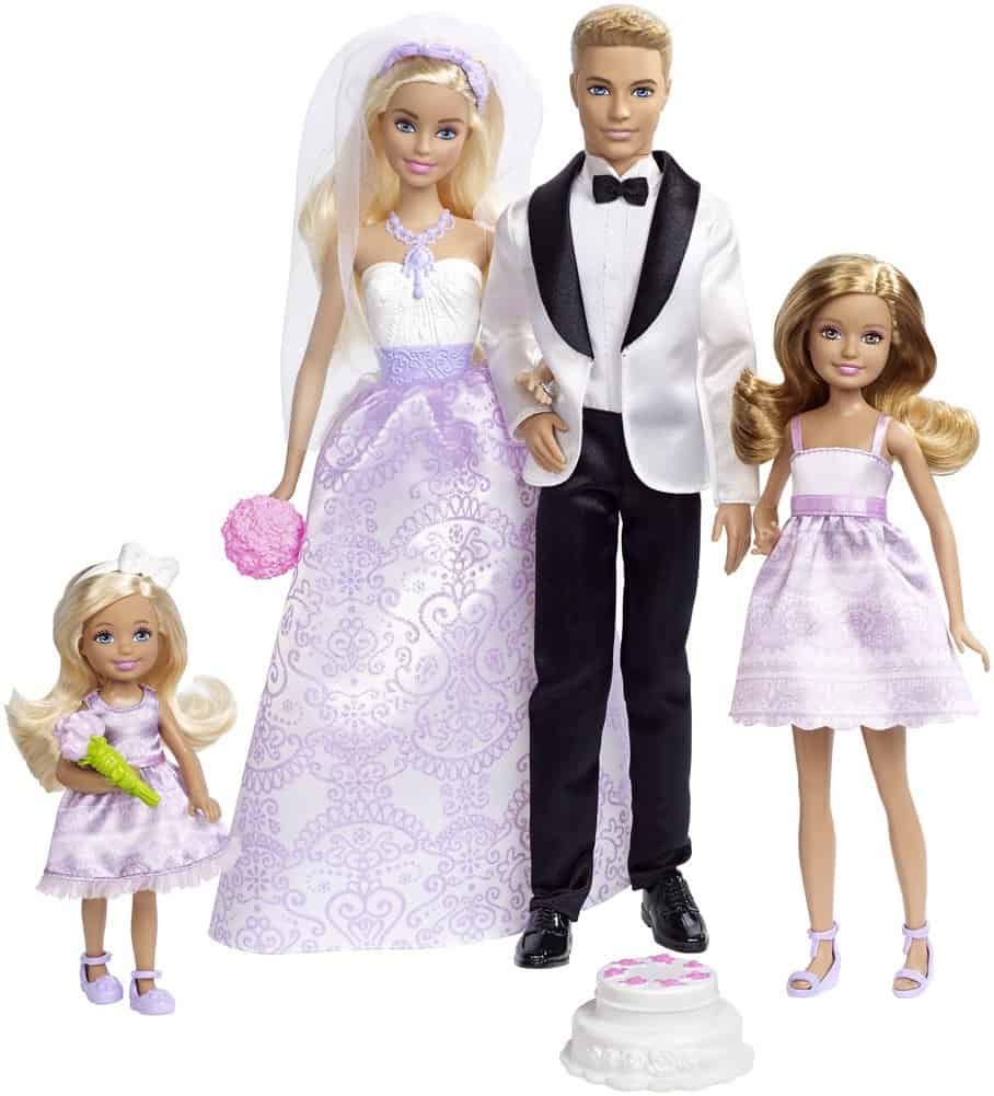 Barbie and Ken wedding day play set.
