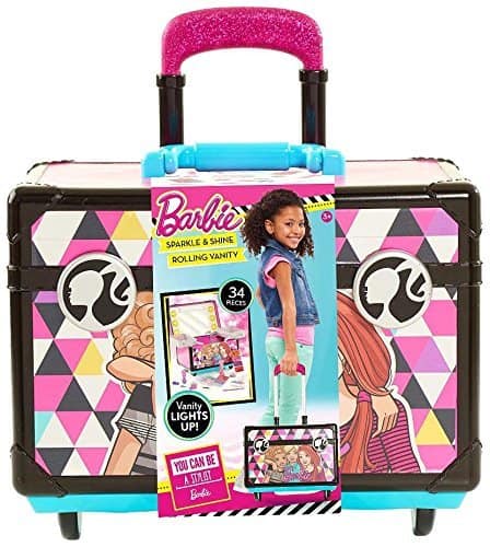Rolling vanity Barbie playset.