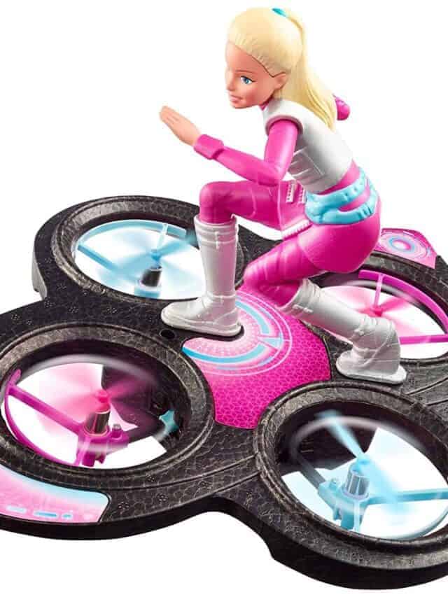 Barbie flying hoverboard doll.