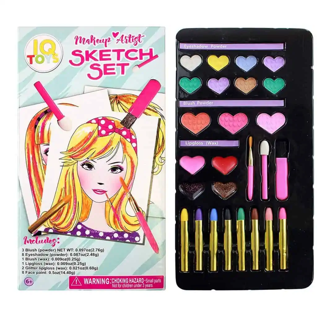 Barbie makeup artist sketch set.