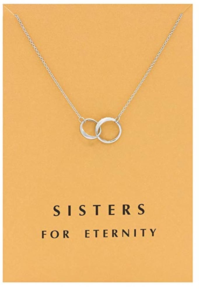 Sisters for eternity necklace.