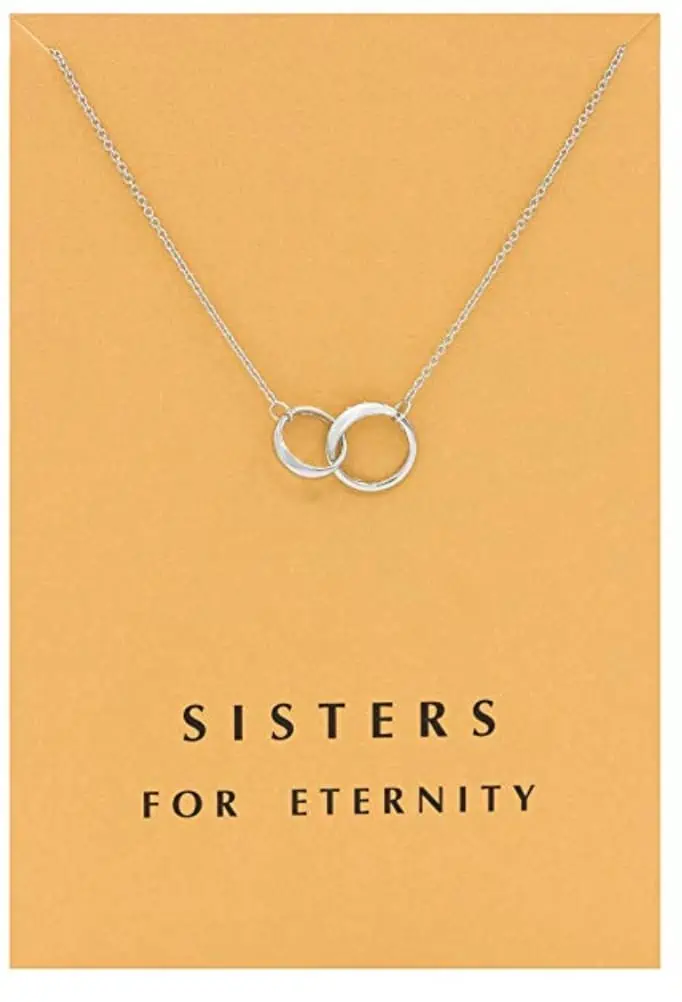 Sisters for eternity necklace.
