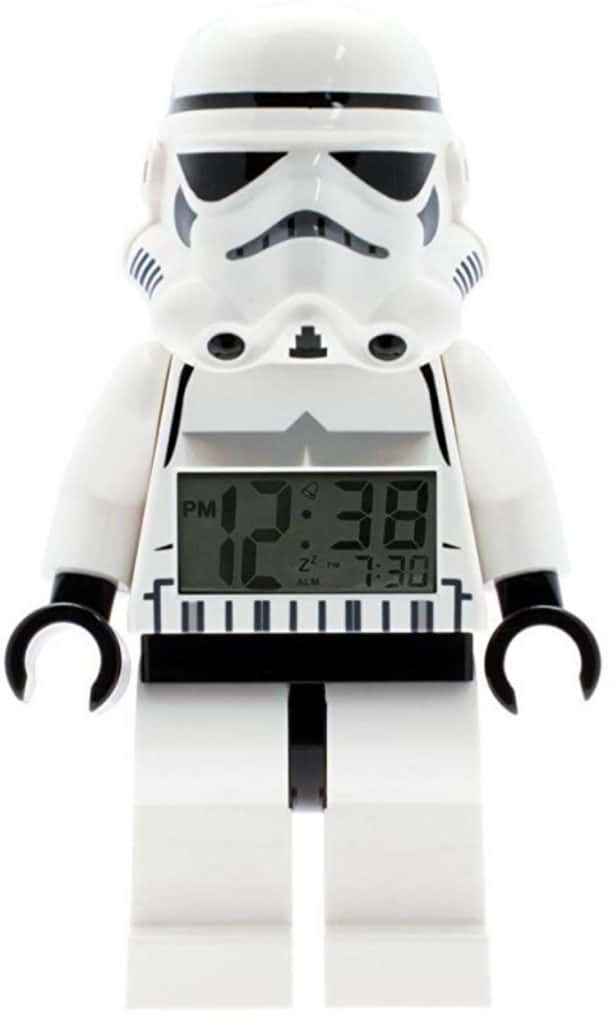 lego stormtrooper minifigure alarm clock