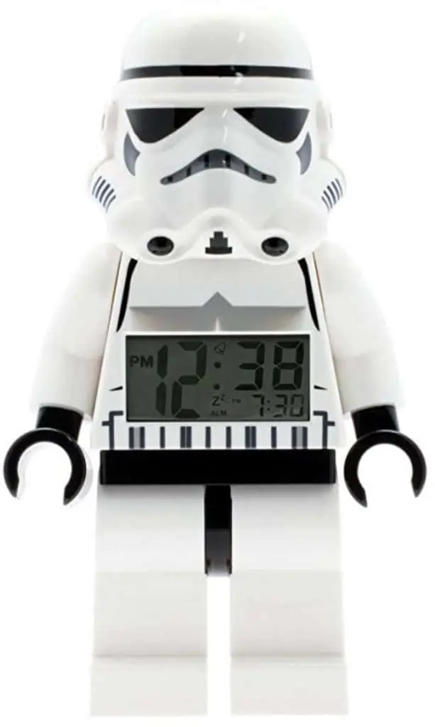 lego stormtrooper minifigure alarm clock