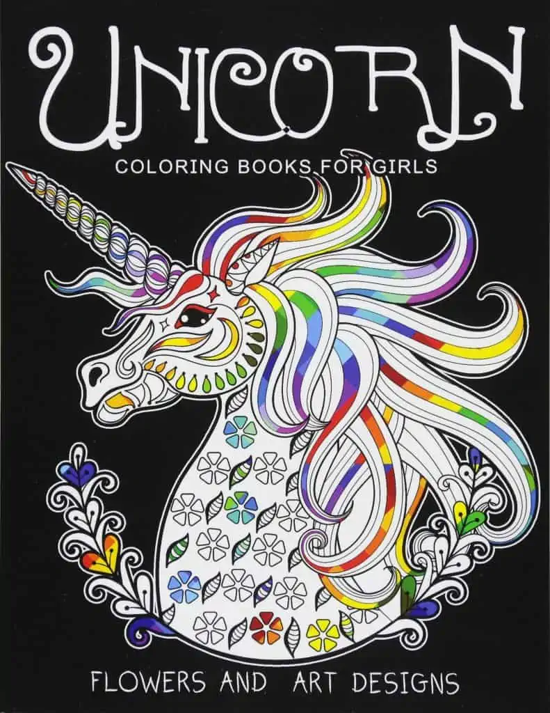unicorn adult coloring book