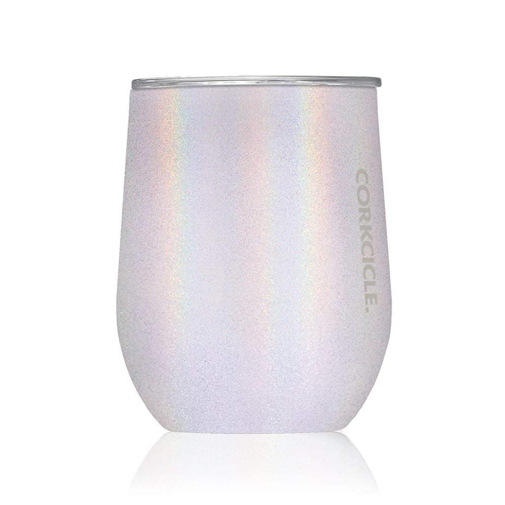 Corkcicle unicorn sparkle wine tumbler.