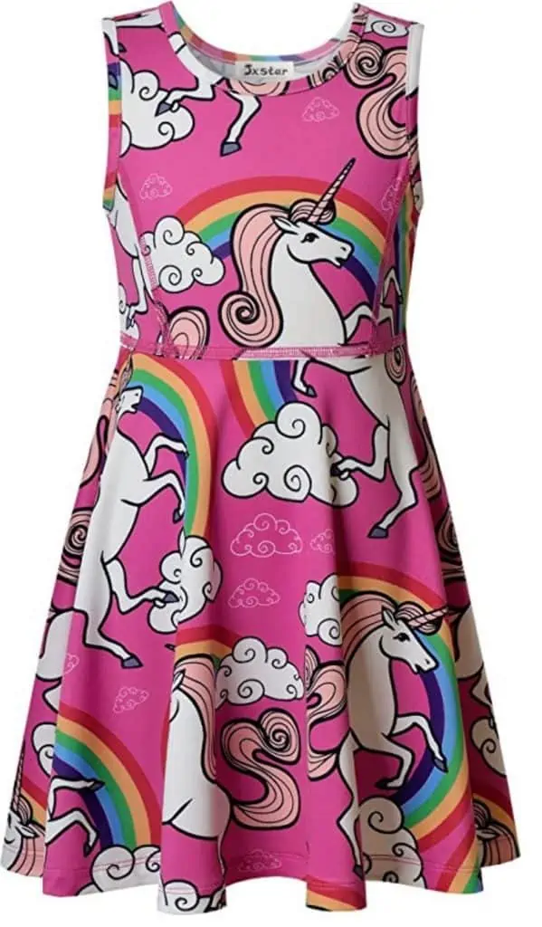 Unicorn print dress.