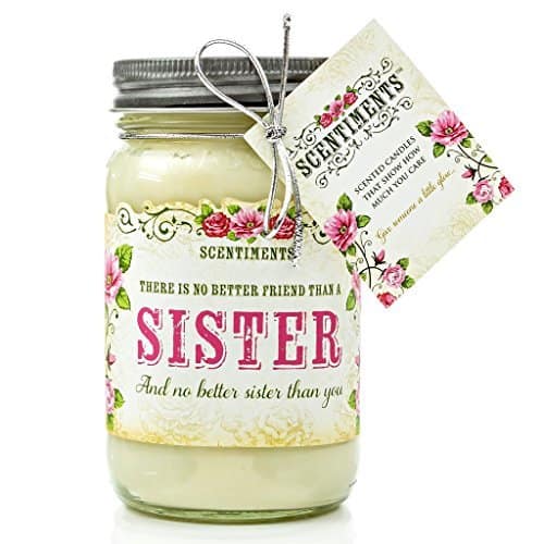 Scentiments sister vanilla candle