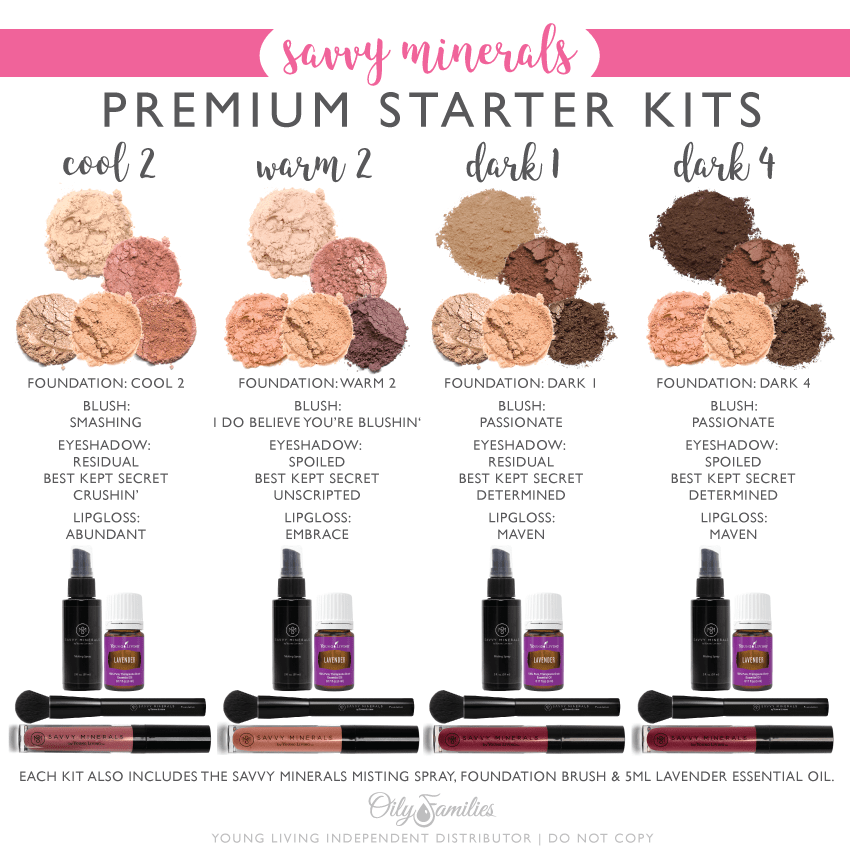 Exclusive Savvy Minerals Makeup Offer. Young Living savvy minerals premium starter kits.