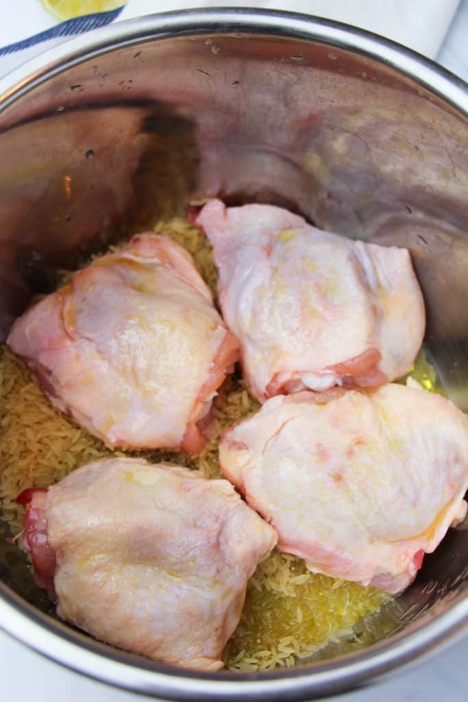 Chicken in instant pot.