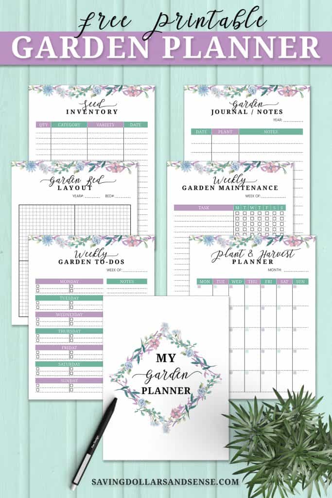 printable garden planner template