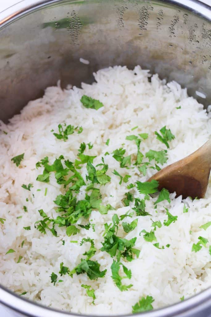 cilantro lime rice in the instant pot