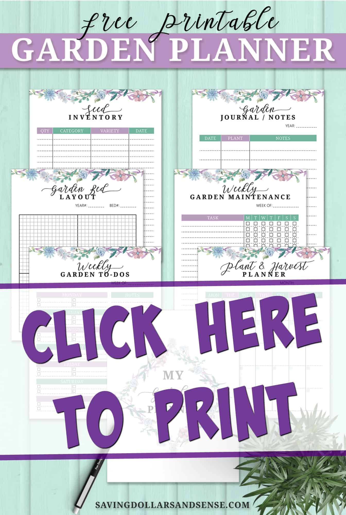 What To Plant When Chart - Saving Dollars & Sense