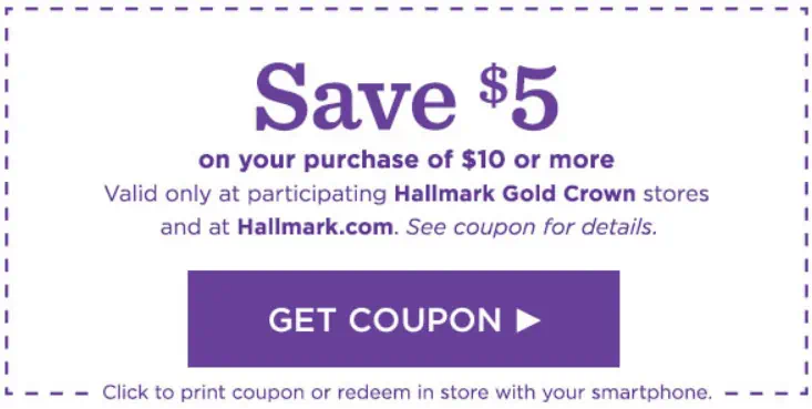 Hallmark card coupon. Save money on your Hallmark cards.