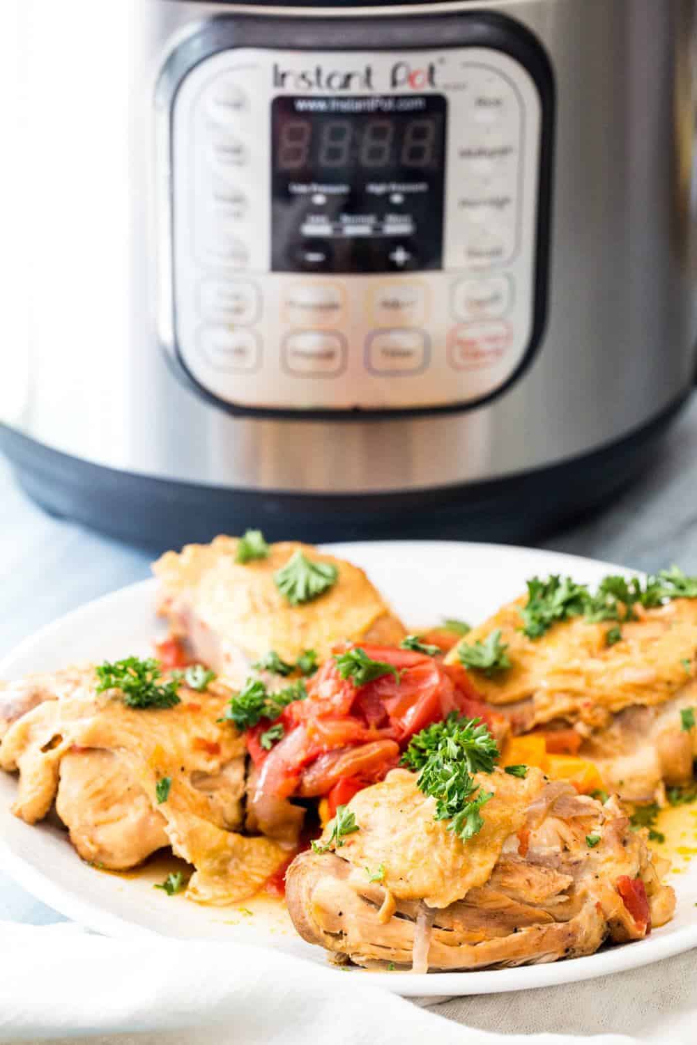 Instant Pot Chicken Cacciatore - Saving Dollars and Sense