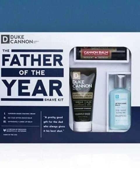 Duke Cannon brand Father of the Year Shave kit.