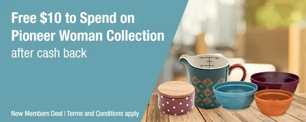 Get $10 to Spend the Pioneer Woman Collection FREE