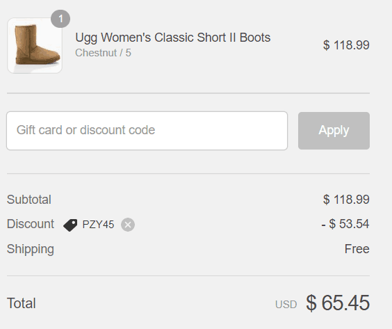 ugg shipping coupon